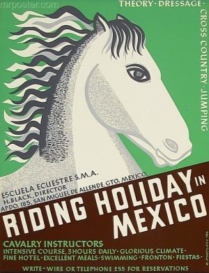 Vintage Posters | Riding Holiday in Mexico | Kortlang