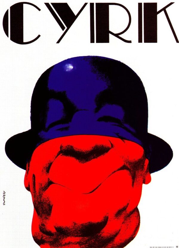 Cyrk (Circus) Red Clown Blue Hat