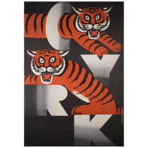 Cyrk (Circus) Two Growling Tigers