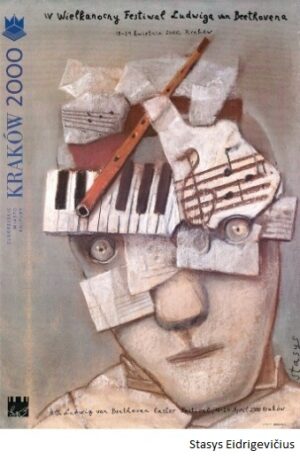Vintage Polish Posters | Beethoven Festival | E. Stasys