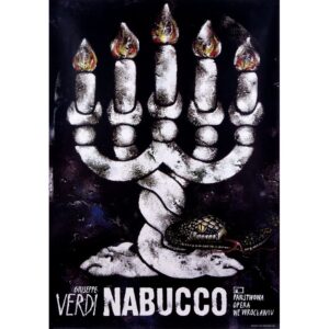 Vintage Polish Posters | Nabucco by Verdi | Andrzej Bator
