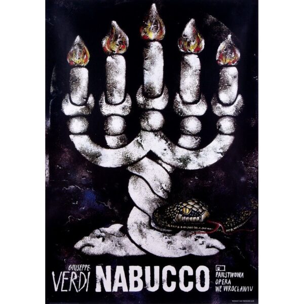 Vintage Polish Posters | Nabucco by Verdi | Andrzej Bator
