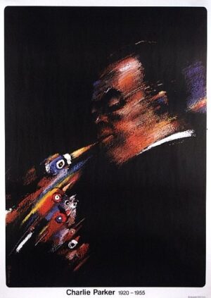 Vintage Polish Posters | Charlie Bird Parker | Waldemar Swierzy