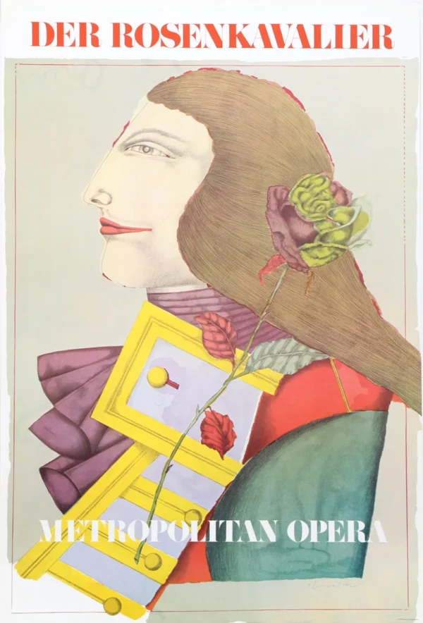 Vintage German Posters | The Knight of the Rose | Richard Linder