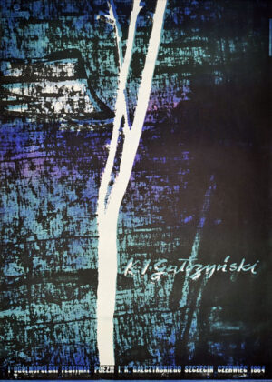 Vintage Polish Posters | National Poetry Festival | Zbigniew Kaja