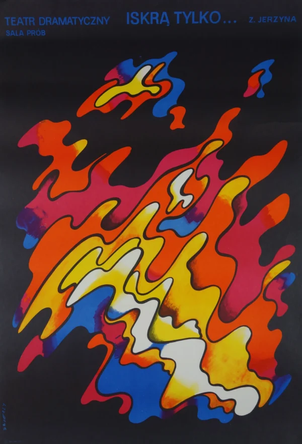 Vintage Polish Posters | Only A Spark | Waldemar Swierzy