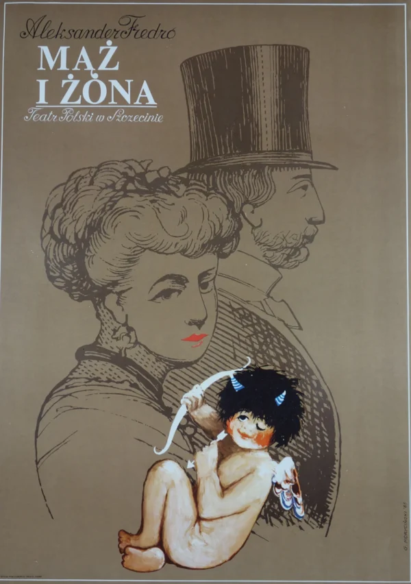 Vintage Polish Posters | Husband and Wife | Morycinski