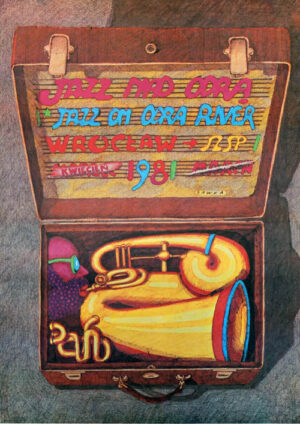 Vintage Polish Posters | Jazz on the Odra River | Jan Sawka