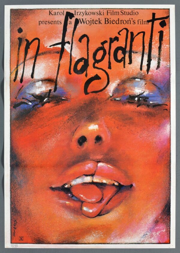 In Flagranti | Burn | Waldemar Swierzy | Vintage Polish Poster